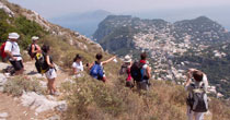 Accompagnateur en montagne sur l’ile de Capri.